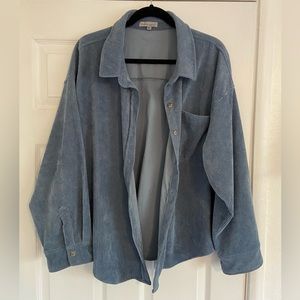 Blue Corduroy Shacket